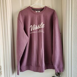 VISSLA Mens XL Light Purple Crewneck Sweatshirt
